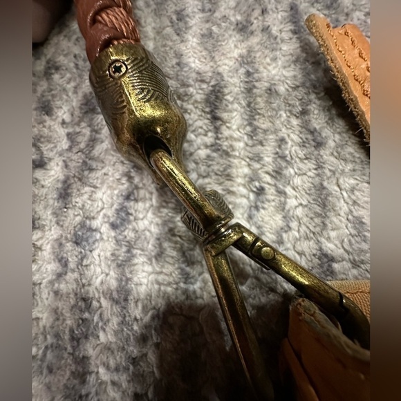 THE SAK Camel Leather Bag with Brown Leather Braided Handle! - Picture 7 of 14